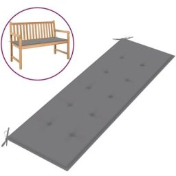 Gartenbank-Auflage Grau 150x50x3 cm Oxford-Gewebe Vidaxl Grau