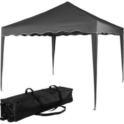 INSTENT® Pavillon BASIC 3x3,Trolley, Stahl, anthrazit