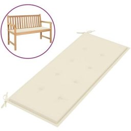Gartenbank-Auflage Creme 120x50x3 cm Oxford-Gewebe Vidaxl Creme