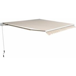 Outsunny - Markise Alu-Markise Aluminium-Gelenkarm-Markise 4,5x3m Sonnenschutz Balkon Beige - Beige