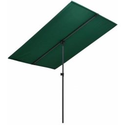 Vidaxl - Sonnenschirm mit Aluminium-Mast 180 x 110 cm Grün Grün