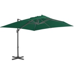 Vidaxl - Ampelschirm mit Aluminium-Mast Grün 300x300 cm Grün