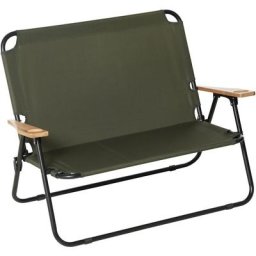 Outsunny - Campingstuhl 2-Sitzer klappbar bis 160 kg Grün 141 x 67 x 80 cm - Grün