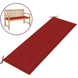 Gartenbank-Auflage Rot 150x50x3 cm Oxford-Gewebe vidaXL - Rot