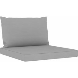 Vidaxl - Palettenkissen 2-tlg. Grau Oxford-Gewebe Grau