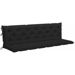 Vidaxl - Gartenbank-Auflage Schwarz 200 cm Oxford-Gewebe Schwarz