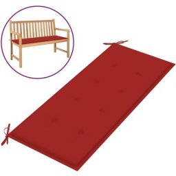 Gartenbank-Auflage Rot 120x50x3 cm Oxford-Gewebe Vidaxl Rot