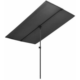 Vidaxl - Sonnenschirm mit Aluminium-Mast 180 x 110 cm Anthrazit Anthrazit