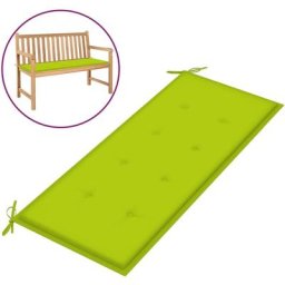 Gartenbank-Auflage Hellgrün 120x50x3 cm Oxford-Gewebe vidaXL - Grün