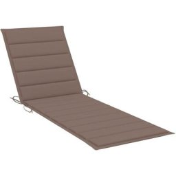 Sonnenliegen-Auflage Taupe 200x50x3 cm Oxford-Gewebe Vidaxl Taupe