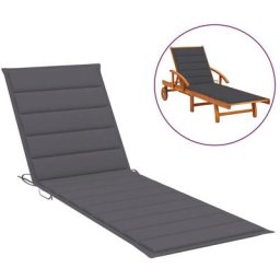 Sonnenliegen-Auflage Anthrazit 200x50x3 cm Oxford-Gewebe Vidaxl Anthrazit