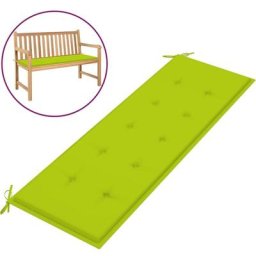 Gartenbank-Auflage Hellgrün 150x50x3 cm Oxford-Gewebe Vidaxl Grün