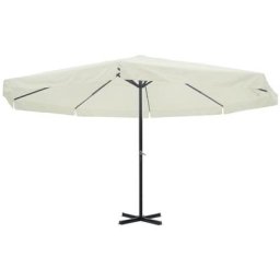 Vidaxl - Sonnenschirm Weiß 500 cm Aluminium Weiß