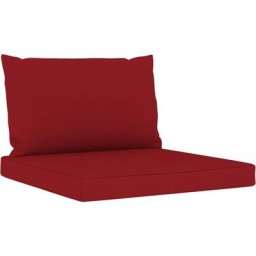 Vidaxl - Palettenkissen 2-tlg. Weinrot Oxford-Gewebe Rot