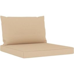 Vidaxl - Palettenkissen 2-tlg. Beige Oxford-Gewebe Beige