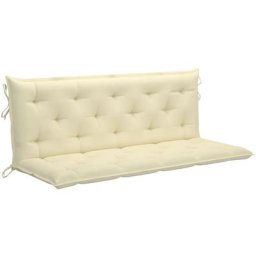 Gartenbank-Auflage Cremeweiß 150 cm Oxford-Gewebe Vidaxl Weiß