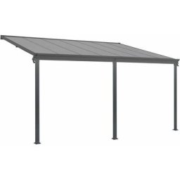 Terrassenüberdachung Borneo – Aluminium Terrassendach mit Doppelstegplatten Sonnenschutz Pergola