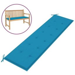Gartenbank-Auflage Blau 180x50x3 cm Oxford-Gewebe Vidaxl Blau