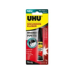 Sekundenkleber Blitzschnell Pipette 3g - UHU