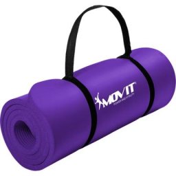 Gymnastikmatte, 183x60x1,0 cm, Yogamatte, Lila - Movit