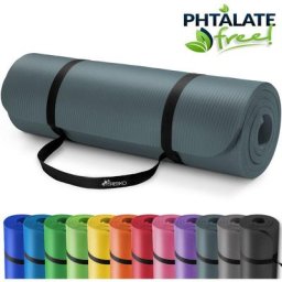 Tresko - Yogamatte Fitnessmatte Gymnastikmatte Pilates 185x60x1,5cm Blau Petrol