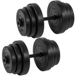 Movit - 2x 15 kg Hantelset, 30kg Hanteln, Kurzhanteln