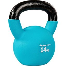 Movit - 14kg Kettlebell Kugelhantel guss neopren hellblau