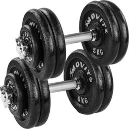 2x 25 kg Profi Kurzhantel Set, 50 kg - Movit