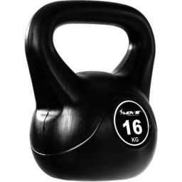 16kg Kettlebell Kugelhantel schwarz - Movit