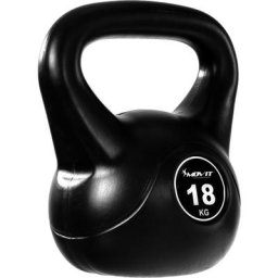 18kg Kettlebell Kugelhantel schwarz - Movit