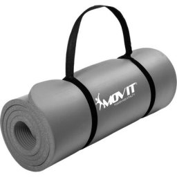 Gymnastikmatte, 183x60x1,0 cm, Yogamatte, Grau - Movit