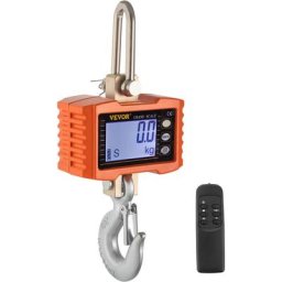 VEVOR Kranwaage Digital 1000 KG, Industriewaage Hängewaage mit Hohe Genauigkeit, Mini Tragbare ,