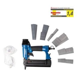 Druckluft 2-In-1 Klammer-Nagelpistole Druckluftnagler Tacker Holz - Scheppach