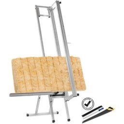 Dämmstoffschneider iso-basic 400 mit Standfuß » Auflage einseitig » schneidet Glas-, Stein- und