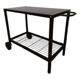 Grilltisch Grillwagen Campingtisch Dessertisch Tisch Grill, Beistelltisch, Schwarz, 106,5 x 5