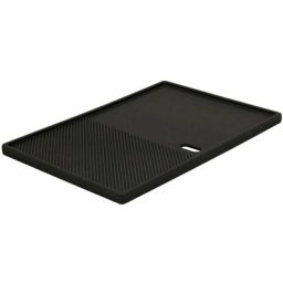 Gusseisen Grillplatte 39 x 26,5 cm Wendeplatte, emailliert - Bbq-toro