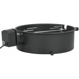BBQ Rotisserie Ring Set 47 cm Schwarz vidaXL - Schwarz