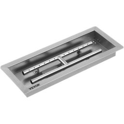 Tischkamin Feuerstelle Feuerschale 50x20cm Edelstahl Brenner Feuerkorb Fire Pit
