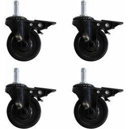 4er Set Ersatz-Rollen aus Gummi für PLATINUM BLACK Gasgrills