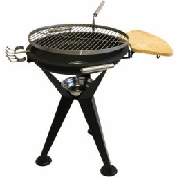 Feuerschale Caruso 2in1 schwarz Holz Grill mit Zubehör - Schwarz - Blumfeldt