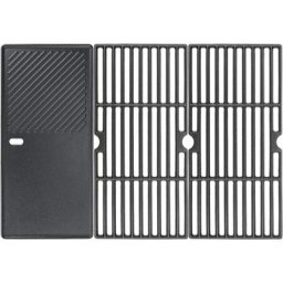 21 x 43cm Grillplatte Gusseisen & Grillrost für Enders Boston 3, Enders Monroe 3 Pro, Barbecook