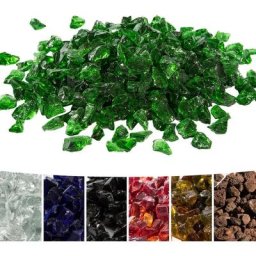 4 kg Lavasteine für Gas-Feuerstelle, Feuerglas, sicher für Gas-Feuerstellen im Garten im Freien,