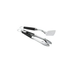 Grillbesteck 2-tlg. Premium Edelstahl, schwarz Weber