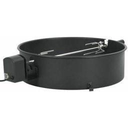 BBQ Rotisserie Ring Set 57 cm Schwarz vidaXL - Schwarz