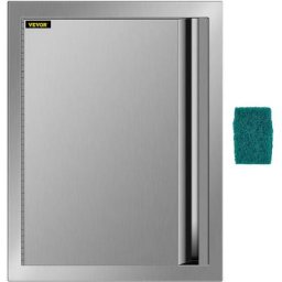 43x61cm Bbq Einzeltür Tür Kamintür Putztür Outdoor Kochen Island Edelstahl - Vevor