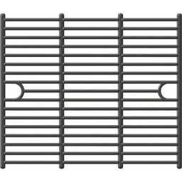 Universal Guss Grillrost Set Grillfläche 2x 36 x 40 cm emailliert - Tepro