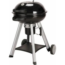 Neo Holzkohle-Kugelgrill mit klappbarem Deckel Kettle-Grill ø 57cm Schwarz - Taino