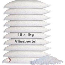 10 x 1 kg Raum Luftentfeuchter Granulat im Vliesbeutel