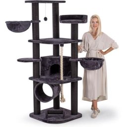 Kratzbaum für Katzen groß 181 cm hoch CAT021 Kletterbaum Katzenbaum, stabile extra Dicke