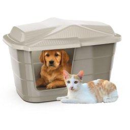 Garpet - Katzenhütte Katzen Höhle Haus Bett Tier Korb Indoor Outdoor Wetterfest Kunststoff Drinnen